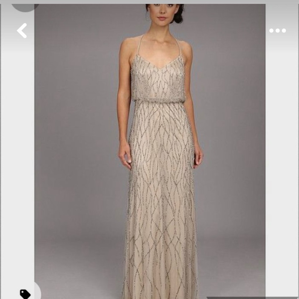 Adrianna Papell blouson sequin dress